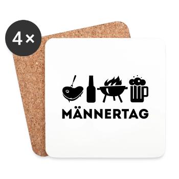 Männertag ASCENSION DAWG SHIRT - Coasters (set of 4) - white - Front