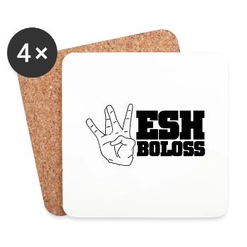 Wesh Boloss - Swag T-shirt - Dessous de verre (lot de 4) - blanc - Devant
