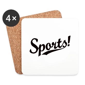 Sport - Dessous de verre (lot de 4) - blanc - Devant