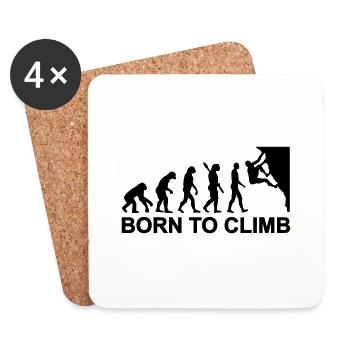 Evolution Climbing - Coasters (set of 4) - white - Front