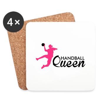 handball queen - Untersetzer (4er-Set) - Weiß - Vorne