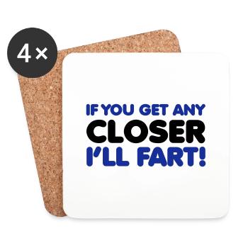 Fart - Dessous de verre (lot de 4) - blanc - Devant