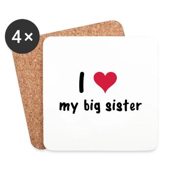 Sister - Coasters (set of 4) - white - Front