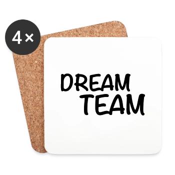 Dream Team - Untersetzer (4er-Set) - Weiß - Vorne