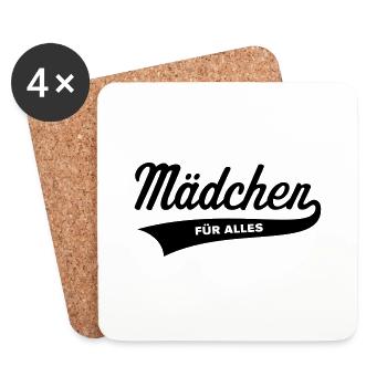 Mädchen Für Alles - Untersetzer (4er-Set) - Weiß - Vorne
