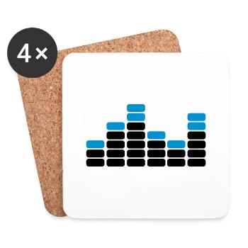 musik - Untersetzer (4er-Set) - Weiß - Vorne