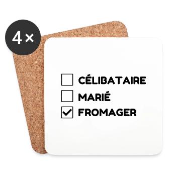 Cheese Maker Fromager Fromage Käse Käser - Coasters (set of 4) - white - Front
