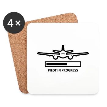pilot - Coasters (set of 4) - white - Front
