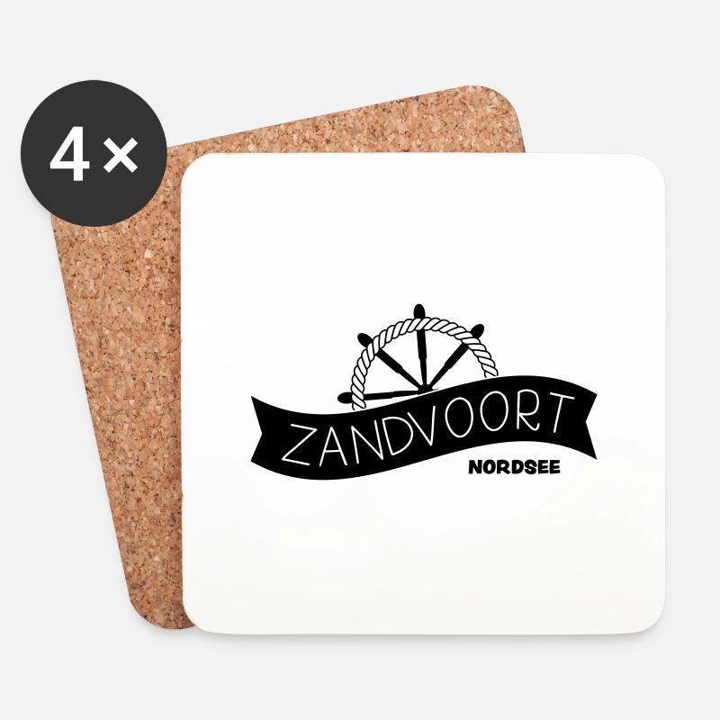 Zandvoort - Untersetzer (4er-Set) - Weiß