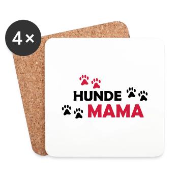 hunde_mama_002 - Untersetzer (4er-Set) - Weiß - Vorne