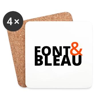 Font & Bleau - Coasters (set of 4) - white - Front
