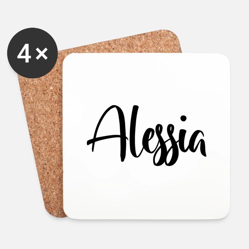 Alessia - Untersetzer (4er-Set) - Weiß