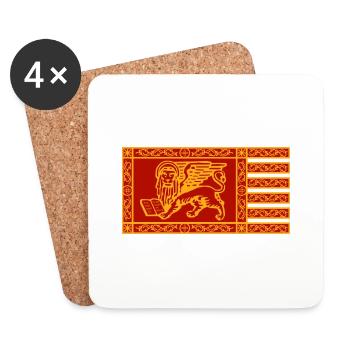 Venice Flag - Coasters (set of 4) - white - Front