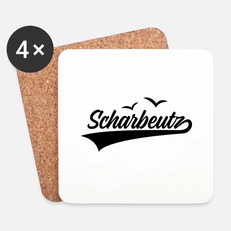 SCHARBEUTZ - Untersetzer (4er-Set) - Weiß