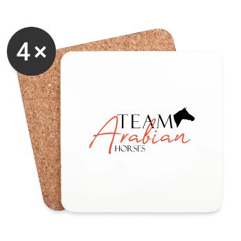 Team Arabian Horses - Untersetzer (4er-Set) - Weiß - Vorne