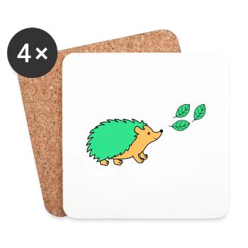 igel - Untersetzer (4er-Set) - Weiß - Vorne