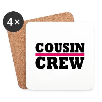 Cousin crew - Coasters (set of 4) - white - Front