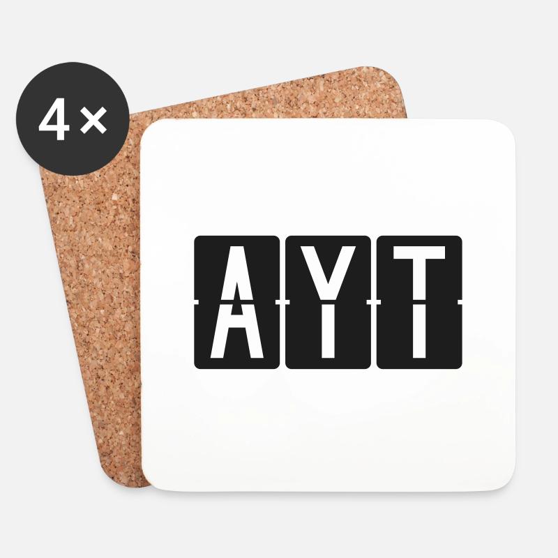 Antalya - Untersetzer (4er-Set) - Weiß
