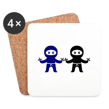 ninjas - Untersetzer (4er-Set) - Weiß - Vorne
