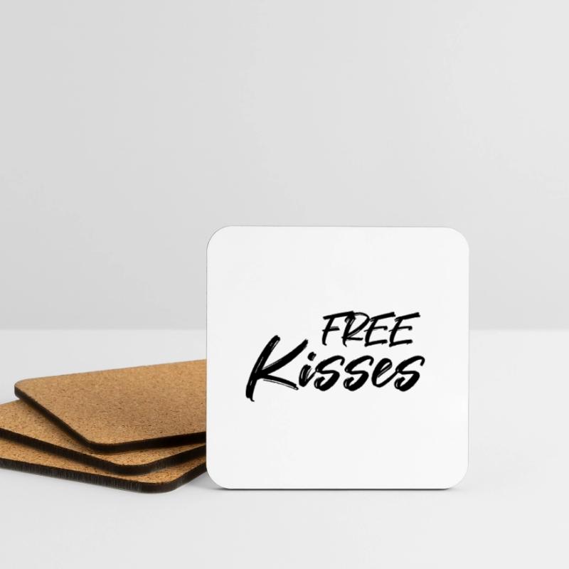 Baisers gratuits Dessous de verre (lot de 4)