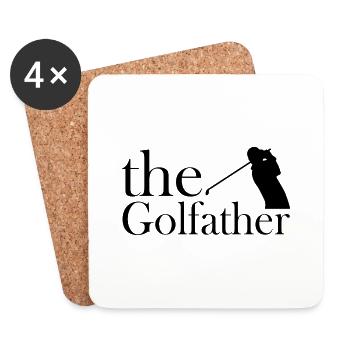 golf sport - Coasters (set of 4) - white - Front
