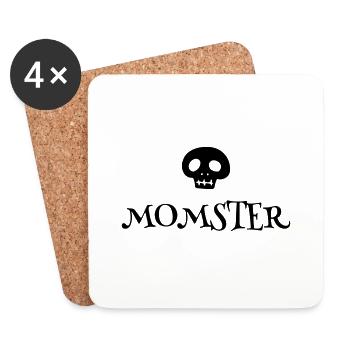 Momster Halloween Mama Gift Idea - Coasters (set of 4) - white - Front