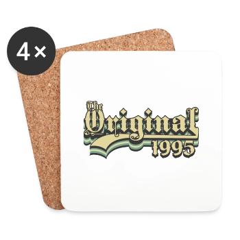 Born in 1995 the original - Coasters (set of 4) - white - Front