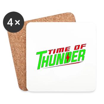 GREEN POWER - Coasters (set of 4) - white - Front