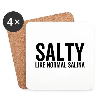Salty Like a Normal Salina - Coasters (set of 4) - white - Front