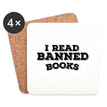 I Read Banned Books 30 - Untersetzer (4er-Set) - Weiß - Vorne