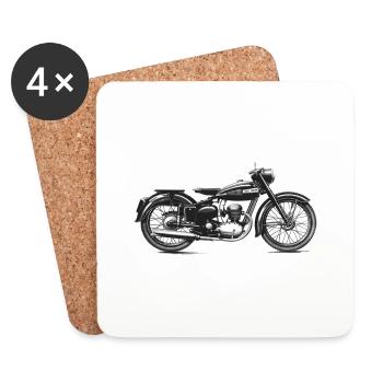 MOTO VINTAGE création Louis RUNEMBERG © Adagp - Dessous de verre (lot de 4) - blanc - Devant