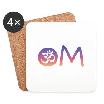 Om - Untersetzer (4er-Set) - Weiß - Vorne