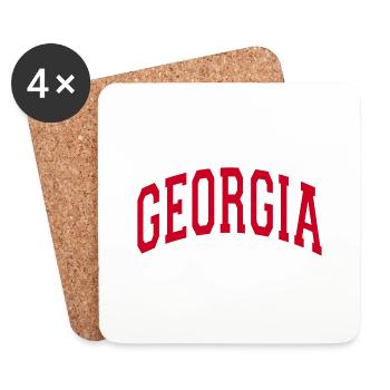 Georgia USA - Coasters (set of 4) - white - Front