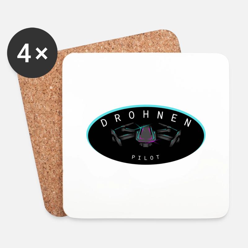Drohnen Pilot Drone Pilot - Coasters (set of 4) - white