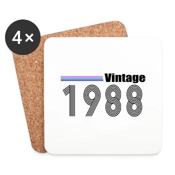 1988 - Coasters (set of 4) - white - Front