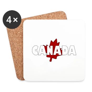 Canada - Coasters (set of 4) - white - Front