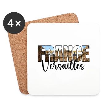Souvenir Voyage Versailles France - Dessous de verre (lot de 4) - blanc - Devant
