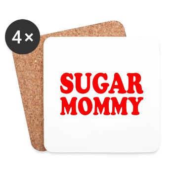 Sugar mommy - Coasters (set of 4) - white - Front