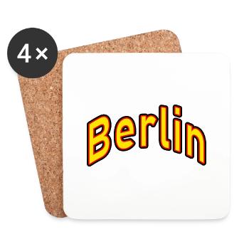 berlin - Untersetzer (4er-Set) - Weiß - Vorne
