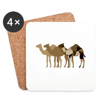 Camels - Coasters (set of 4) - white - Front