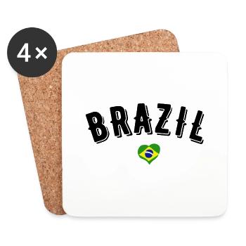 Brazil - Coasters (set of 4) - white - Front
