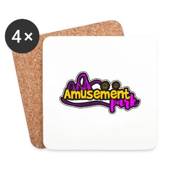 VERGNÜGUNGSPARK 2 - Untersetzer (4er-Set) - Weiß - Vorne