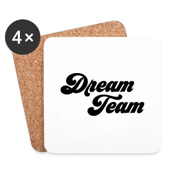 Dream Team - Untersetzer (4er-Set) - Weiß - Vorne