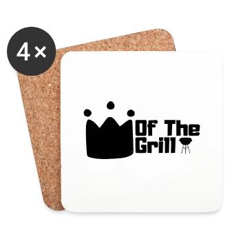 King Of The Grill - Coasters (set of 4) - white - Front