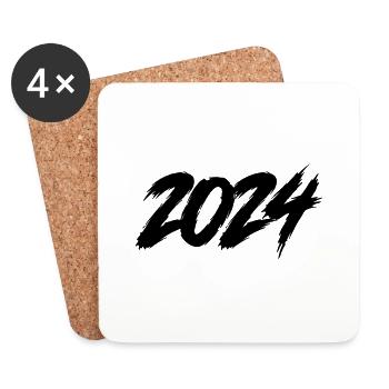 2024 - Coasters (set of 4) - white - Front