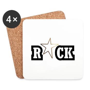 Rock Star - Coasters (set of 4) - white - Front