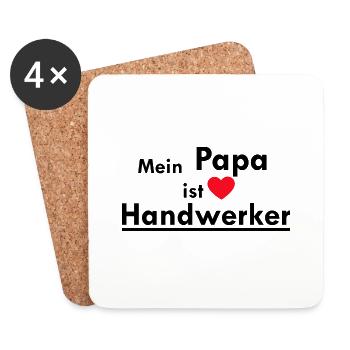 Handwerker Handyman Handwerk Werkzeug Baustelle - Untersetzer (4er-Set) - Weiß - Vorne