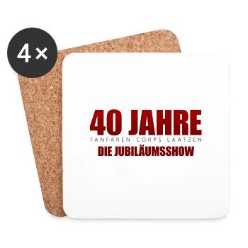 40 years Fanfarencorps Laatzen e.V. - Coasters (set of 4) - white - Front