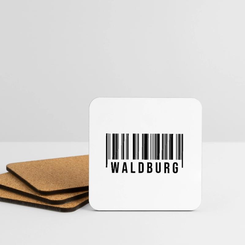 Schwabe Strichcode Waldburg Untersetzer (4er-Set)