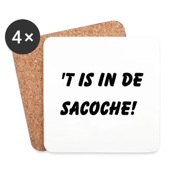 ́t est dans le sacoche. Chemises en dialecte anversois - Dessous de verre (lot de 4) - blanc - Devant
